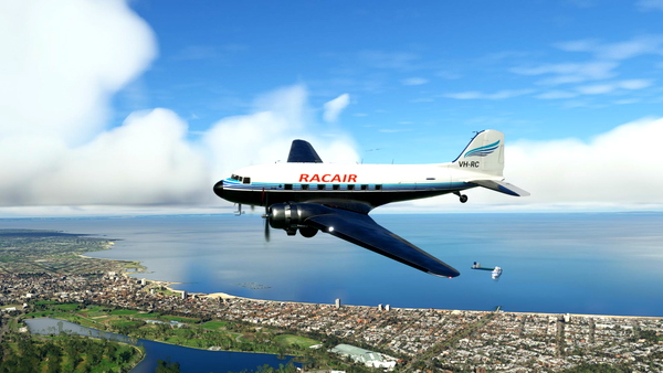 RacAir livery for DC-3 - for Microsoft Flight Simulator