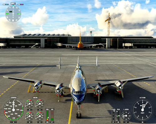 Redwing L1049 Clipper Aleutian met ronde neus - for Microsoft Flight Simulator