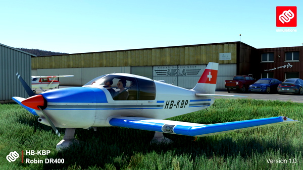 Robin DR400 HB-KBP (SG Oberaargau) - for Microsoft Flight Simulator