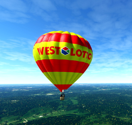 HPG Hot Air Balloon Repaint Livery: West Lotto - for Microsoft Flight Simulator