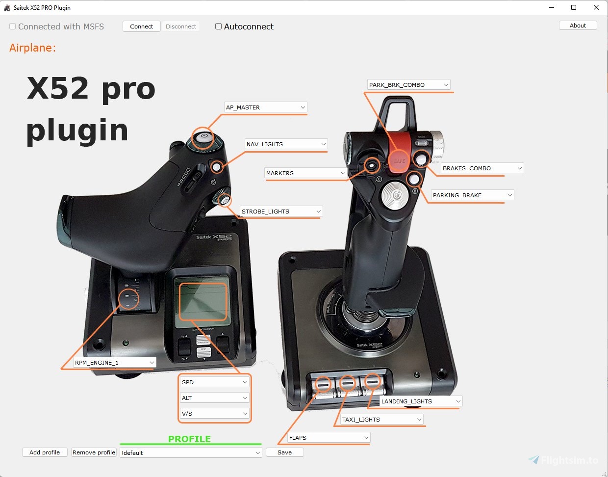 Saitek X52 PRO - Dynamic LED Plugin for Microsoft Flight Simulator
