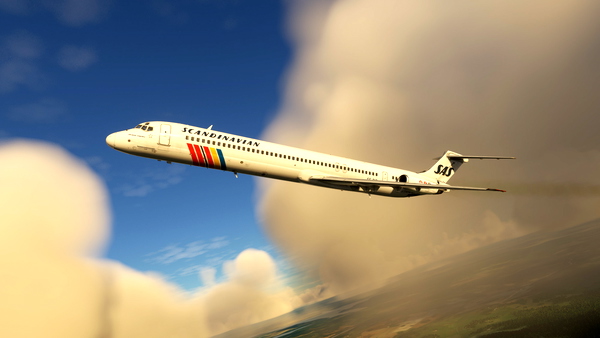 SAS Scandinavian Airlines MD-82 SE-DID circa 1999 - for Microsoft Flight Simulator