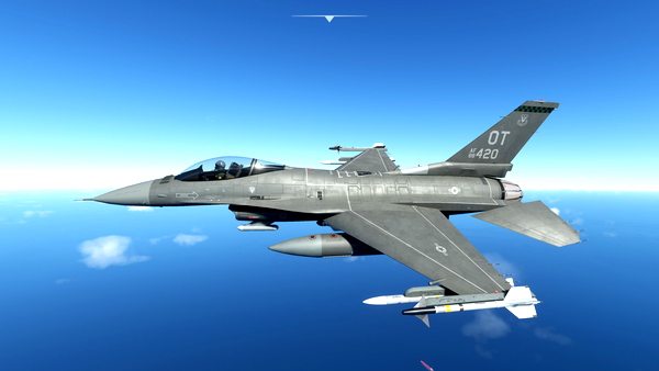 SC Designs F-16 USAF 422d TES - Green Bats - for Microsoft Flight Simulator