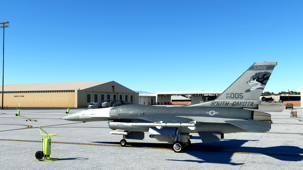 SC Designs F-16C - 175th FS 'Lobos' (Old and new paint scheme) - for Microsoft Flight Simulator