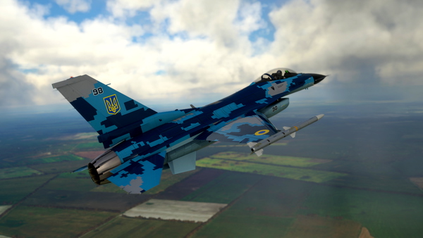 SC Designs F-16C in Ukrainian Air Force livery (Fictional) - for Microsoft Flight Simulator