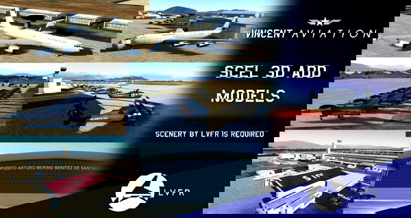 SCEL Modelos 3D Adicionales (LVFR Scenery is required) - for Microsoft Flight Simulator
