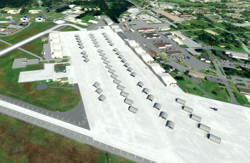 Seymour Johnson AFB KGSB for Microsoft Flight Simulator MSFS