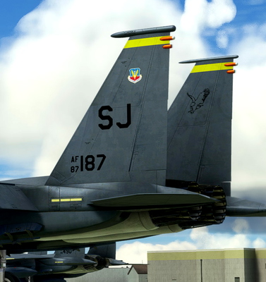 Seymour Johnson F-15E tails pack - for Microsoft Flight Simulator