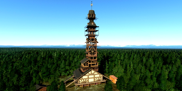 Short VFR - Alaska - Talkeetna - Dr. Seuss House - for Microsoft Flight Simulator