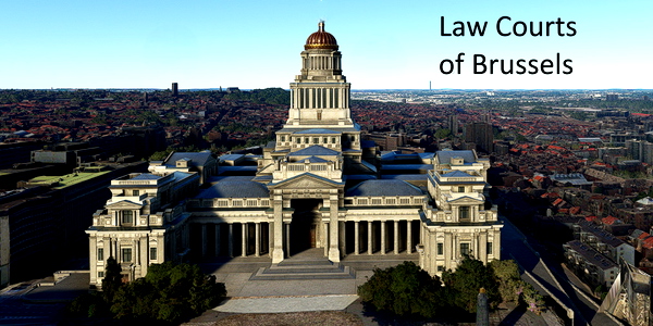 Short VFR - Belgium - Law Courts - Sacred Heart Basilica - for Microsoft Flight Simulator