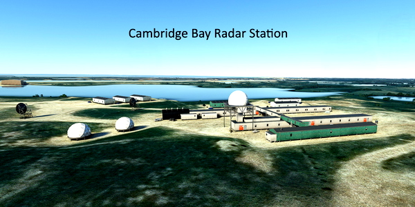 Short VFR - Canada - Cambridge Bay - Arctic DEW Radar - for Microsoft Flight Simulator