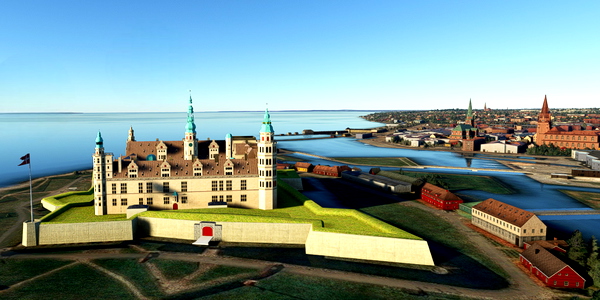 Short VFR - Denmark - Helsingor - Kronborg Castle - for Microsoft Flight Simulator