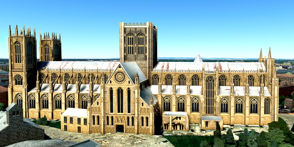 Short VFR - England - York Minster (Cathedral of St Peter) - for Microsoft Flight Simulator