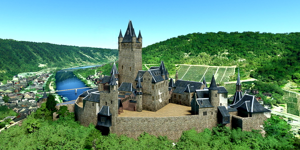 Short VFR - Germany - Cochem Castle - for Microsoft Flight Simulator