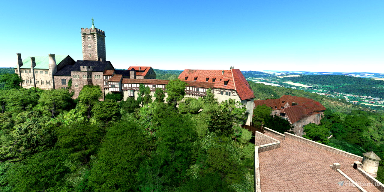 Ultralight Sightseeing Germany Eisenach Wartburg Castle für