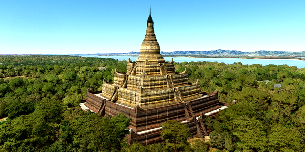 Short VFR - Myanmar - Old Bagan - for Microsoft Flight Simulator