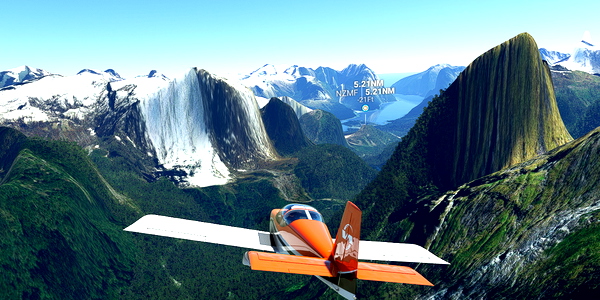 Short VFR - New Zealand - Glenorchy to Milford Sound - for Microsoft Flight Simulator