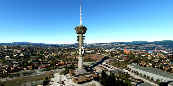 Short VFR - Norway - Trondheim - Tyholttarnet - for Microsoft Flight Simulator
