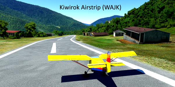 Short VFR - Papua New Guinea - Curved Runway - for Microsoft Flight Simulator