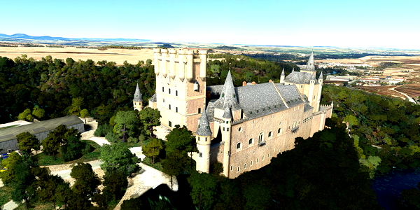 Short VFR - Spain - Segovia - Aqueduct and Alcazar - for Microsoft Flight Simulator