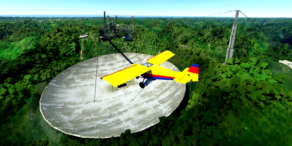 Short VFR - Puerto Rico - Arecibo Observatory - STOL - for Microsoft Flight Simulator