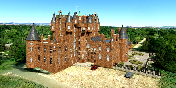 Short VFR - Scotland - Glamis Castle - Queen's Childhood Home - for Microsoft Flight Simulator