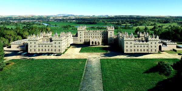 Short VFR - Scotland - Roxburghshire - Floors Castle - for Microsoft Flight Simulator