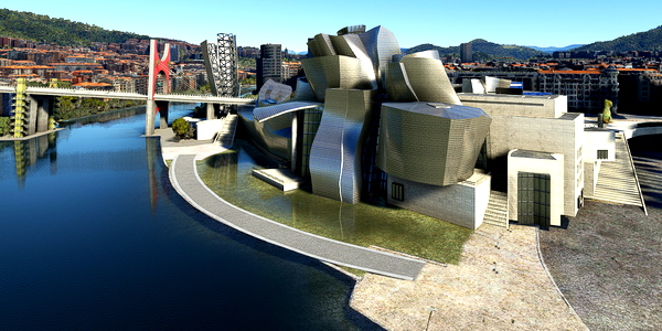 Short VFR - Spain - Bilbao - Guggenheim Museum - for Microsoft Flight Simulator