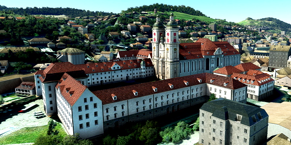 Short VFR - Switzerland - St Gallen - Abbey of Saint Gall - for Microsoft Flight Simulator