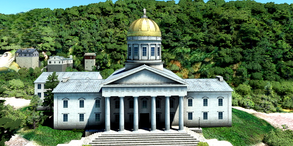 Short VFR - Vermont - Montpelier - State House - for Microsoft Flight Simulator