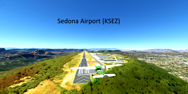 Short VFR - Arizona - Sedona Tabletop Runway - for Microsoft Flight Simulator