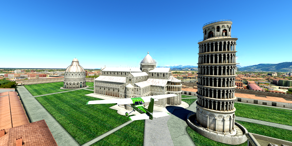 Short VFR - Italy - Leaning Tower of Pisa - for Microsoft Flight Simulator