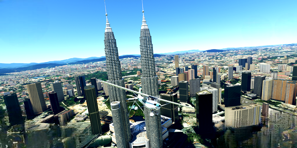 Short VFR - Malaysia - Kuala Lumpur - Petronas Towers - for Microsoft Flight Simulator