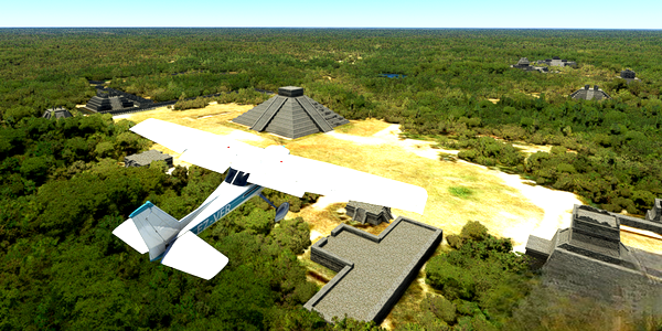 Short VFR - Mexico - Chichen Itza - Temple of Kukulcan - for Microsoft Flight Simulator