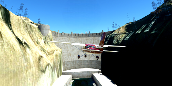 Short VFR - Nevada - Hoover Dam - for Microsoft Flight Simulator