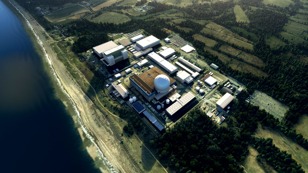 Sizewell Nuclear Power Station, Suffolk - for Microsoft Flight Simulator