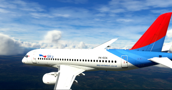 Sky Aviation | PK-ECN | Headwind SU95 0.3.0 - for Microsoft Flight Simulator