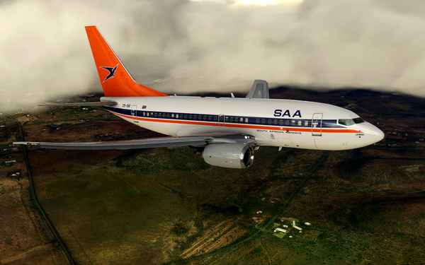 South African Airways Boeing 737-600 PMDG ZS-SIE Mid 90's Livery - for Microsoft Flight Simulator