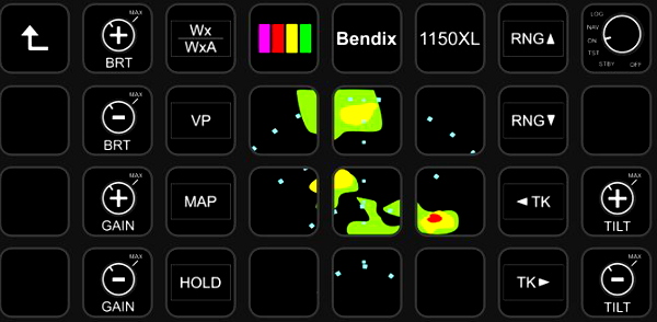 Streamdeck Profile for Bendix Weatherradar - for Microsoft Flight Simulator