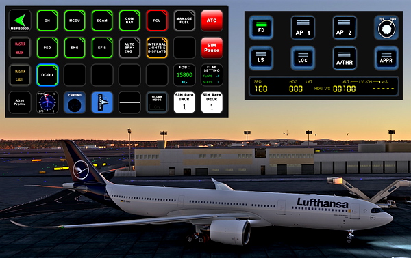 StreamDeck XL and SD+ Profile for A330-900neo (headwind) - for Microsoft Flight Simulator