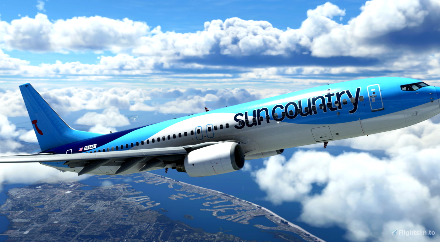 Sun Country TUI PMDG 737800 4K for Microsoft Flight Simulator MSFS
