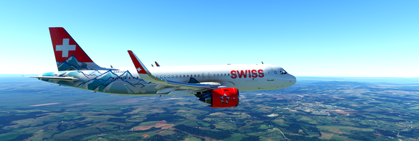 SWISS ALPES A320 ASOBO - for Microsoft Flight Simulator
