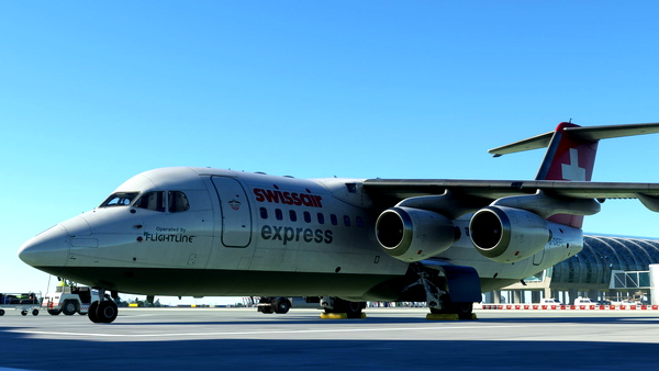 Swissair Express - JustFlight BAe 146-200 - for Microsoft Flight Simulator