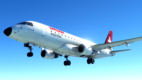 Swissair Express Long Winglets Fictional - FSS E175 - for Microsoft Flight Simulator