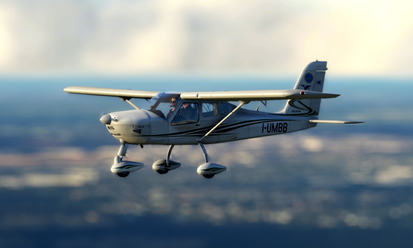 Tecnam P92-S Echo Repaint Livery: Aeroclub Capua I-UMBB - for Microsoft Flight Simulator