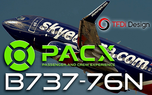TFDi DesignPACX configuration seat B737-700 (148 seat) - for Microsoft Flight Simulator