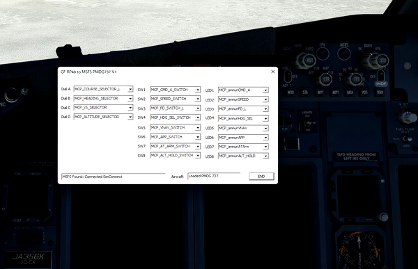 The connection application for GF-RP48 and PMDG737 - for Microsoft Flight Simulator