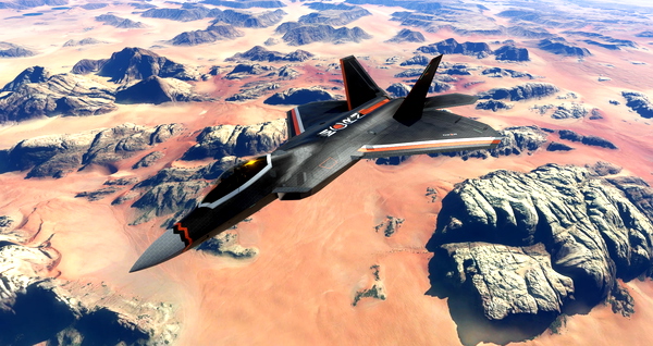The Expanse - Martian Congressional Republic Navy - Top Mach Studios F-22A - for Microsoft Flight Simulator