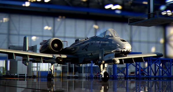 The scheme of the 78614 Flying Shark from the74th FS for Mscenery A-10 - for Microsoft Flight Simulator