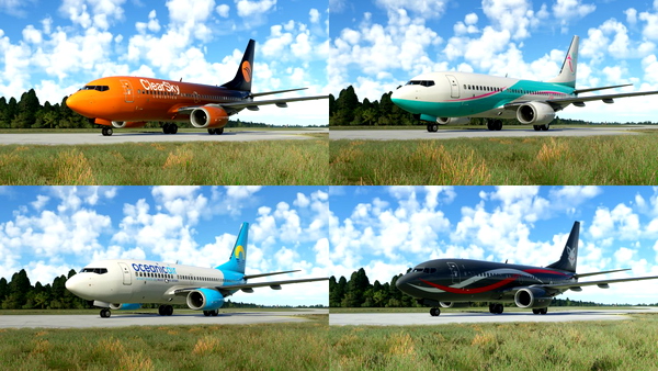 The Skypark Livery Pack - Boeing 737-700 PMDG - for Microsoft Flight Simulator